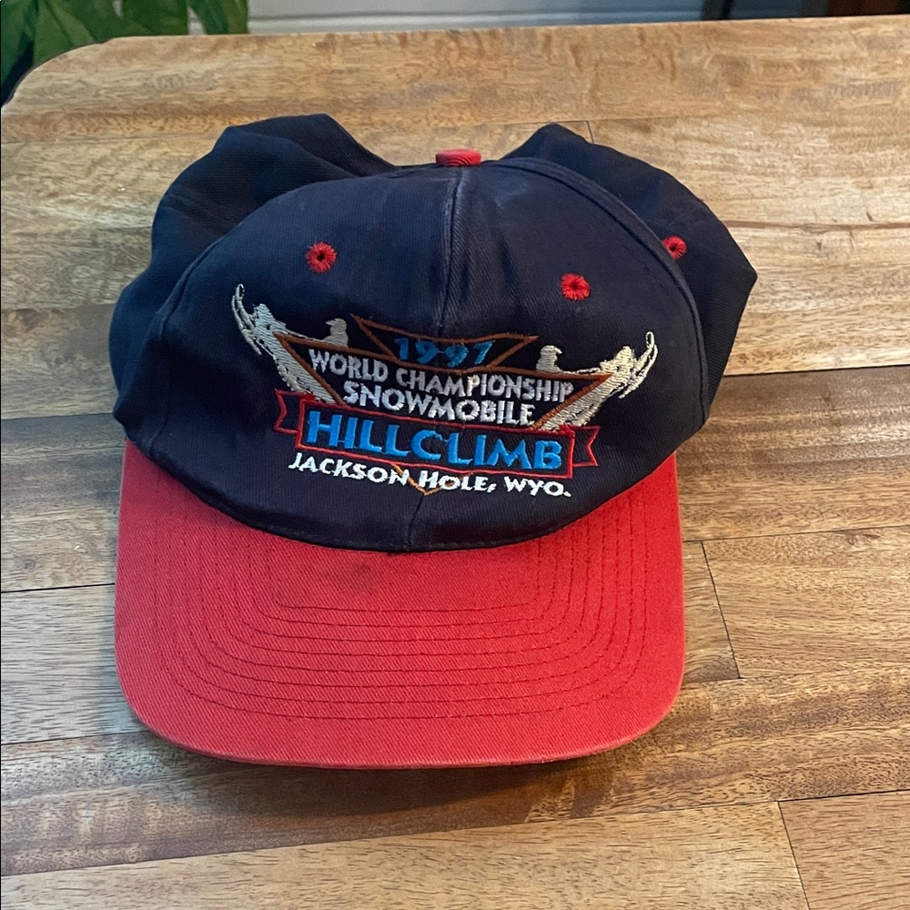 World Championship Snowmobile Hillclimb Hat - Black and Red